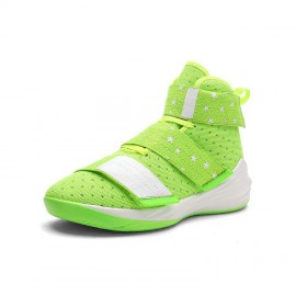 Bright colors durable buckle strap footwear high top sport shoes