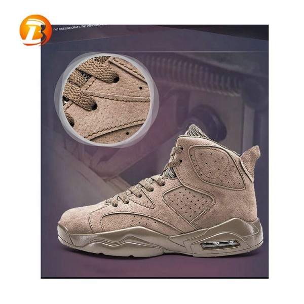 Custom fashion breathable wear-resistant rubber-soled basketball shoes for men 