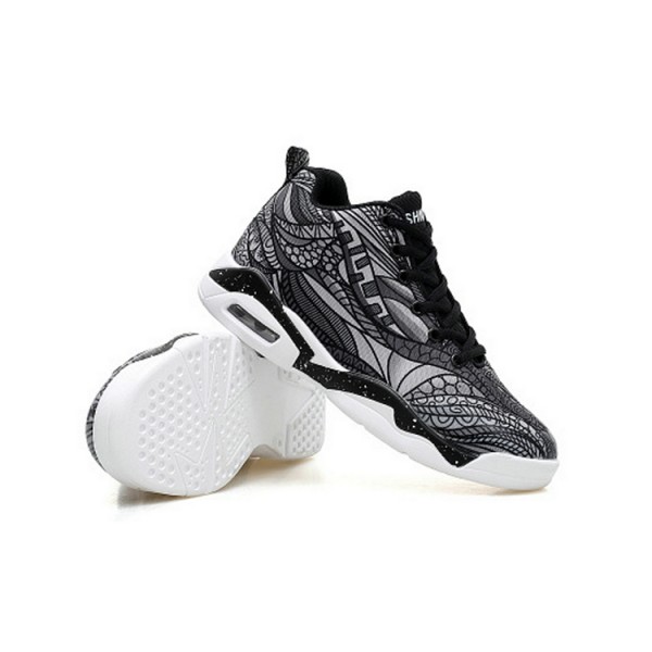 Brand creative pattern breathable men basketball air shoes custom basketball shoe 