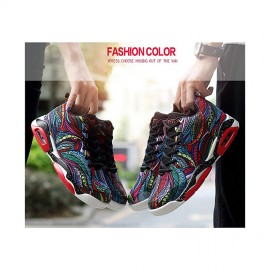 Brand creative pattern breathable men basketball air shoes custom basketball shoe