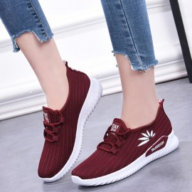 Women Lightweight Comfy Breathable Mesh Slip On Flat Sneakers