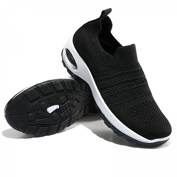 Women Comfortable Mesh Round Toe Walking Casual Non-Slip Running Fashion Sports Shoes 