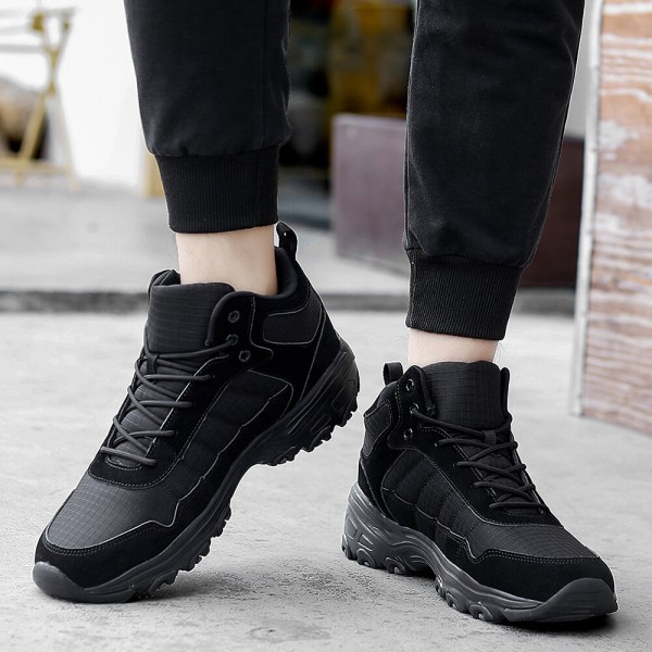 Women Casual Lace Up Slip Resistant Clunky Sneakers 