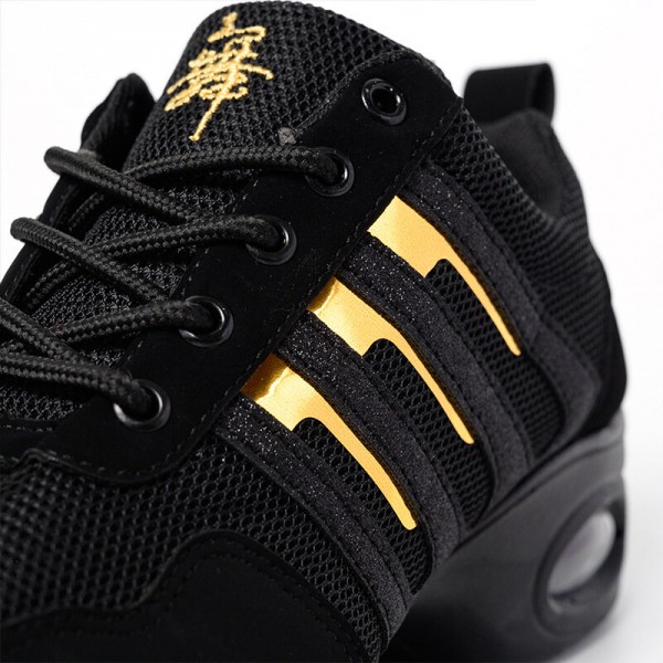 Women Mesh Splicing Suede Lace Up Sport Cushioned Sneakers 