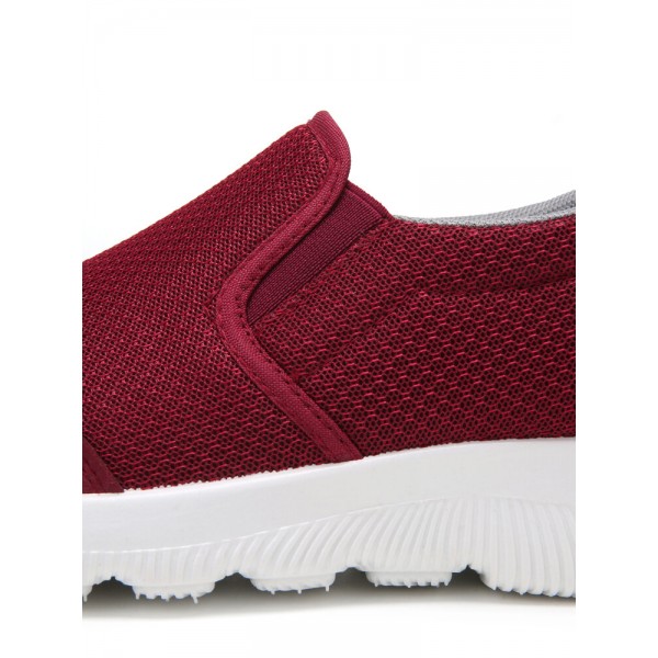 Women Large Size Mesh Breathable Casual Soft Walking Shoes 