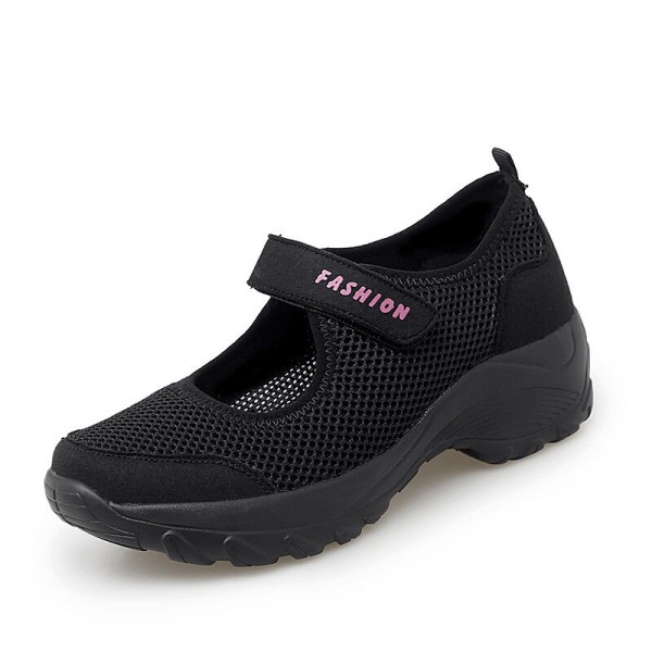 Women Large Size Breathable Mesh Platform Outdoor Sport Shoes 